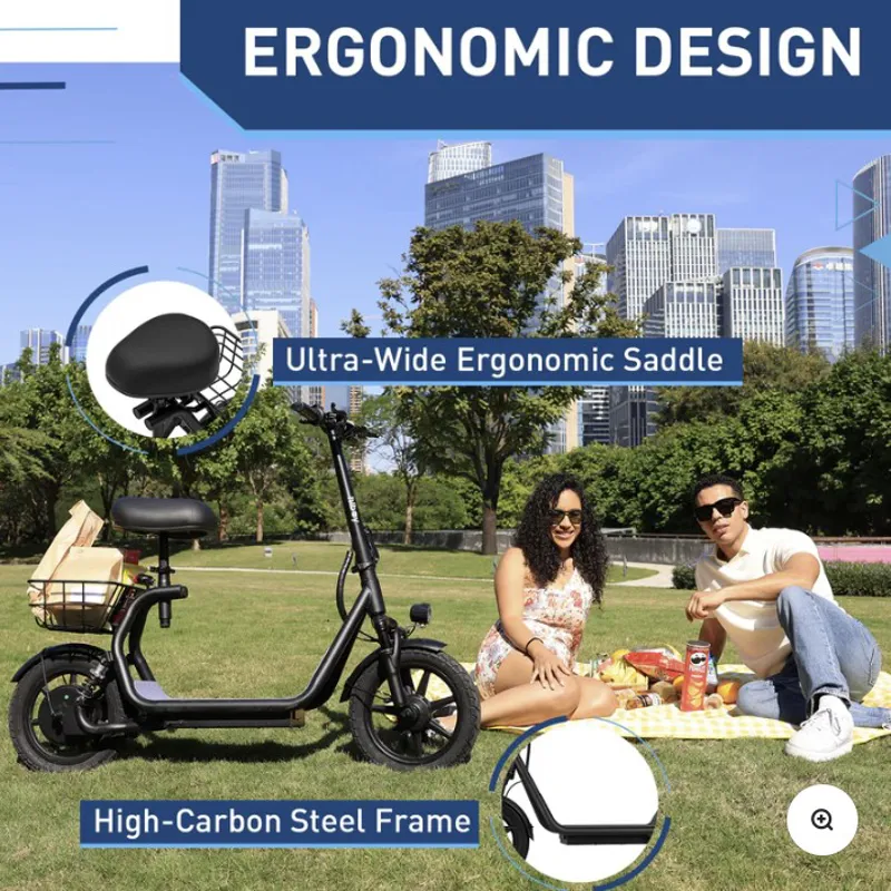 Hiboy U2 Seat Scooter - Black FULLY ASSEMBLED-4