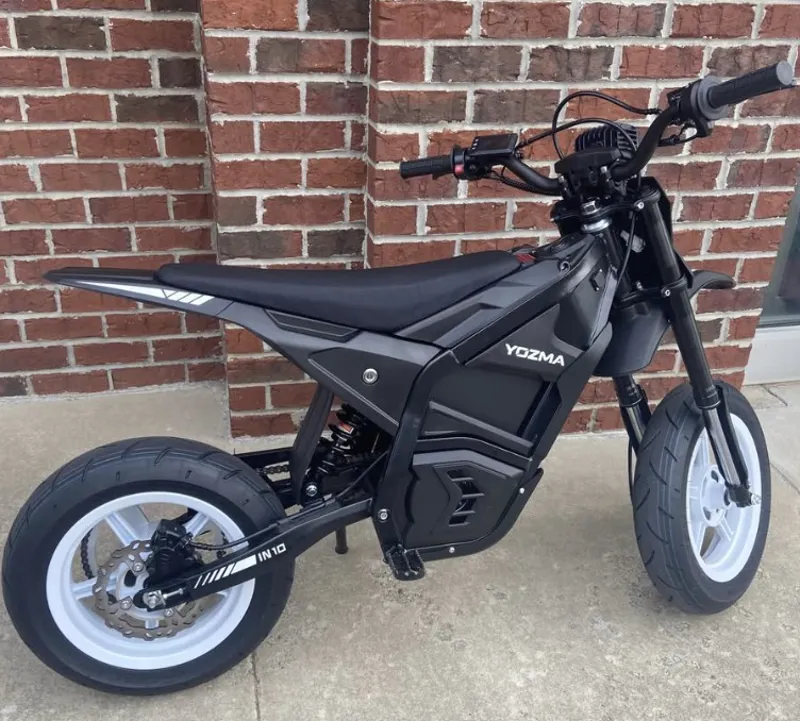 Yozma IN 10 Electric Mini Dirt Bike Supermoto Package - Black