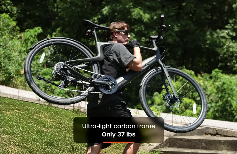 Urtopia Carbon 1 Pro Gravel eBike in Black-7
