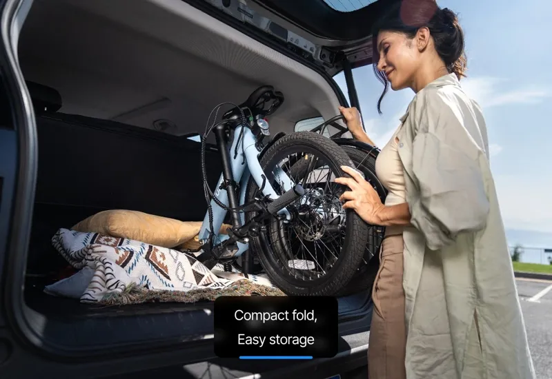 Urtopia Carbon Fold Step-Thru E-Bike Medium - Blue-9