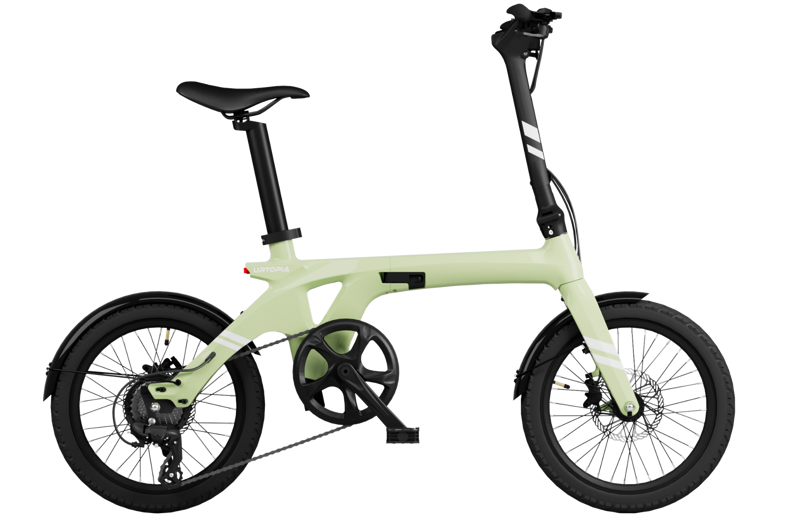 Urtopia Fold-1 Foldable Electric Bike in Green-4