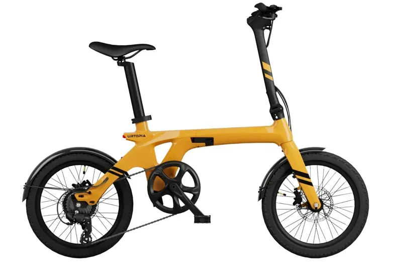 Urtopia Fold-1 Foldable Electric Bike in Yellow