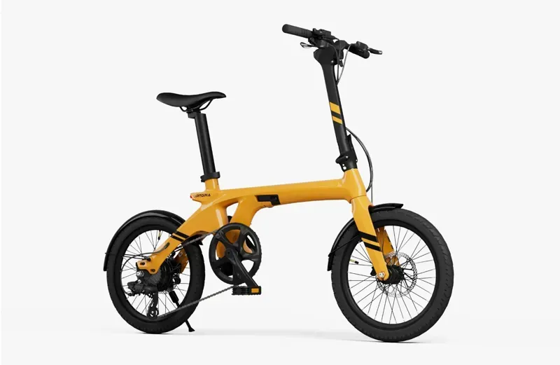 Urtopia Fold-1 Foldable Electric Bike in Yellow-1