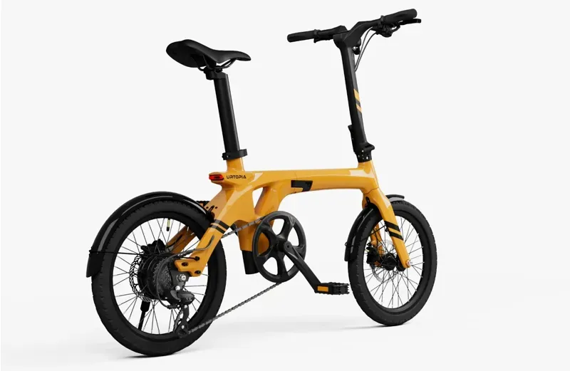 Urtopia Fold-1 Foldable Electric Bike in Yellow-2