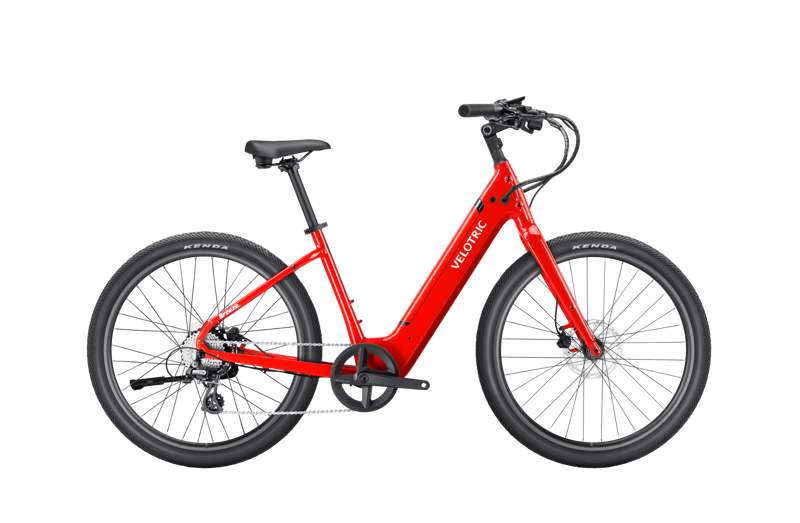 Velotric Breeze 1 Step-Thru Cruiser eBike In Classic Scarlett